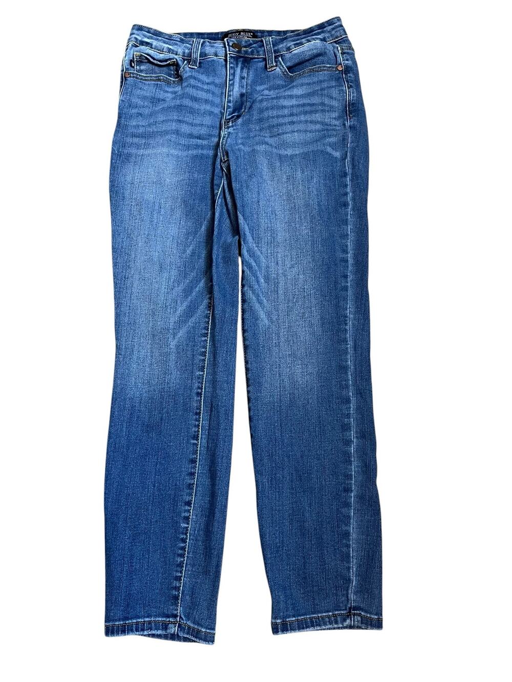 Judy Blue Jeans 29 JB82102DK Midrise Relaxed Fit Stretch Cropped